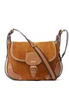 Isabel Marant Small Sierra Shoulder Bag In Suede In Brown