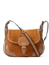 Isabel Marant Small Sierra Shoulder Bag In Suede In Brown