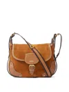 Isabel Marant Small Sierra Shoulder Bag In Suede In Marrón
