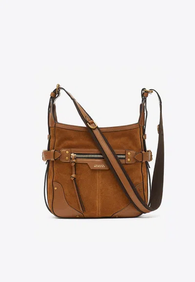 Isabel Marant Small Sierra Suede Hobo Bag In Cognac