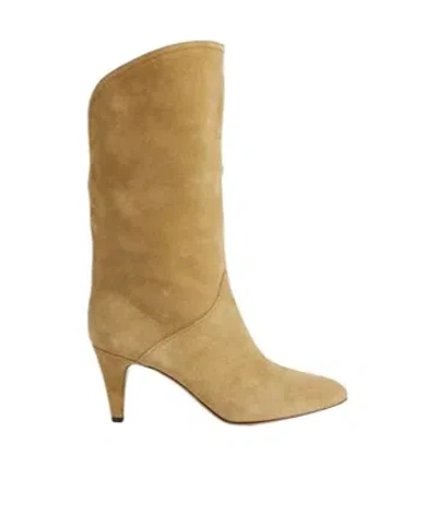 Isabel Marant Woman Ankle Boots Light Brown Size 9 Calfskin In Beige