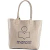 Isabel Marant Small Yenky Canvas Tote In Neutral