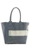 Isabel Marant Small Yenky Canvas Tote In Black