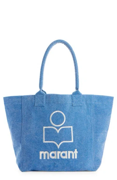 ISABEL MARANT ISABEL MARANT SMALL YENKY EMBROIDERED LOGO TOTE
