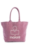 Isabel Marant Yenky Logo Embroidered Tote Bag In Purple