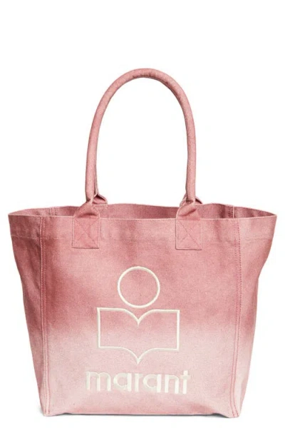 Isabel Marant Small Yenky Ombré Canvas Tote In Raspberry