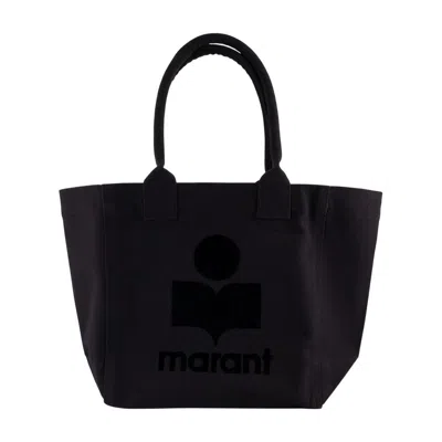 Isabel Marant Small Yenky Shopper Bag  Cotton Black
