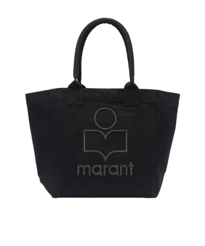 Isabel Marant Small Yenky Tote Bag In 01bk Black