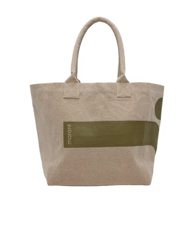 Isabel Marant Small Yenky Tote Bag In Brown