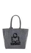 Isabel Marant Small Yenky Tote Bag In Gray