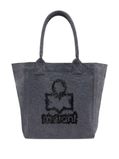 Isabel Marant Small Yenky Tote Bag In Gray