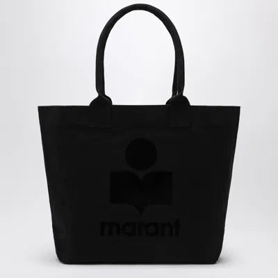 Isabel Marant Small Yenky Tote Bag In Black Canvas