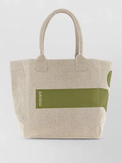 Isabel Marant Small Yenky Tote Bag Rectangular Handles In Gray