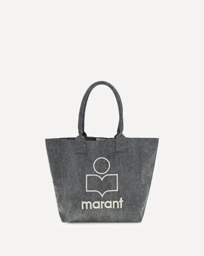 Isabel Marant Small Yenky Tote Handbag In Gray