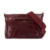 Isabel Marant Smooth Calfskin Burgundy Crossbody Bag In Black