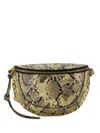 Isabel Marant Snake-pattern Belt Bag In Green