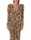 Isabel Marant Snake Print V-neck Top