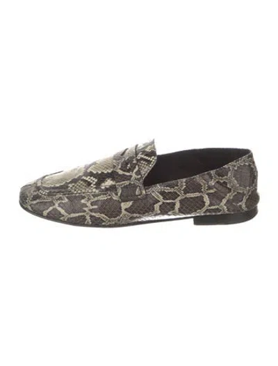 Pre-owned Isabel Marant Snakeskin Animal Print Loafers