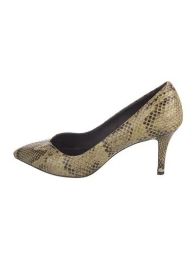 Pre-owned Isabel Marant Snakeskin Animal Print Pumps In Neutral