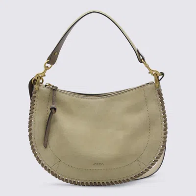 Isabel Marant Snd Leather Shoulder Bag In Gray