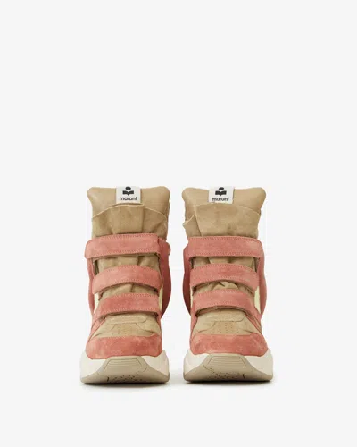 Isabel Marant Balskee Sneakers In Light Beige/pink