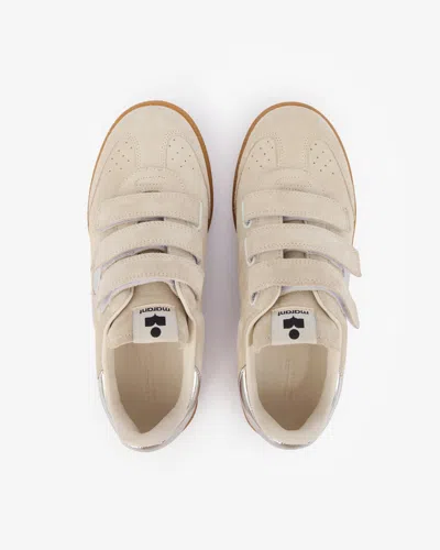 Isabel Marant Sneaker Beth In Chalk-silver