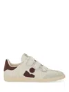 Isabel Marant Beth Gb Three-strap Calfskin Sneakers In White