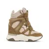 Isabel Marant Suede Balskee Sneakers In Beige