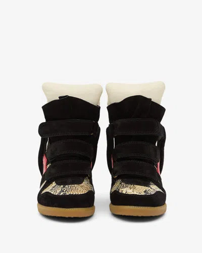 Isabel Marant Bekett Sneakers In Beige-red