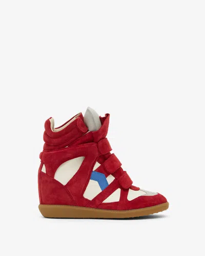 Isabel Marant Bekett Sneakers In Red-blue