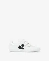 Isabel Marant Beth Leather Sneakers In White-black