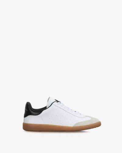 Isabel Marant Low-top Sneaker With Perforated White Leather Upper