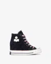 Isabel Marant Sneakers Chuck Wedge Bk In Rabenschwarz