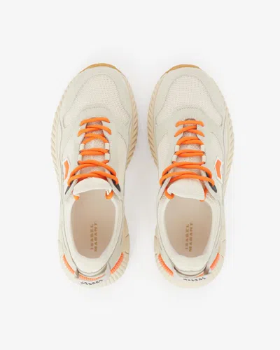 Isabel Marant Sneakers Ewie In Ecru-orange
