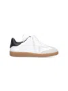 Isabel Marant Low-top Sneaker With Perforated White Leather Upper In White