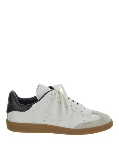 Isabel Marant Low-top Sneaker With Perforated White Leather Upper