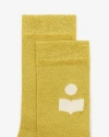 Isabel Marant Socken Slazia Mit Logo In Gold