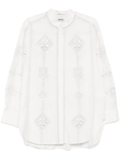 Isabel Marant Soeline Openwork Poplin Shirt