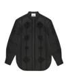 Isabel Marant Soeline Openwork Poplin Shirt In Black