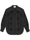 Isabel Marant Soeline Openwork Poplin Shirt In Black