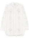 Isabel Marant White Poplin Soeline Shirt In White