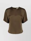 Isabel Marant Soft Fabric Short Sleeve Top In Green