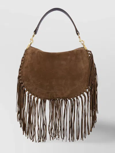 Isabel Marant Soft Fringe Zip Crossbody Bag