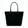 Isabel Marant Soft Suede Tote Bag With Sturdy Leather Handles In White