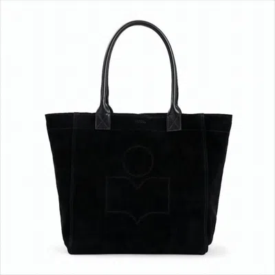 Isabel Marant Soft Suede Tote Bag With Sturdy Leather Handles In White