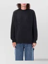 Isabel Marant Crew Neck Knit Sweater With Raglan Sleeves In Black