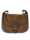 Isabel Marant Sierra S Foldover Top Shoulder Bag In Brown
