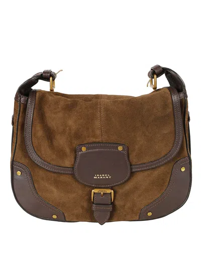 Isabel Marant Soft Textured Shoulder Bag In Brown