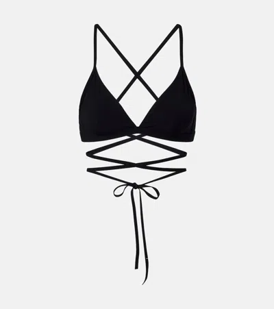 Isabel Marant Solange Bikini Top In Black