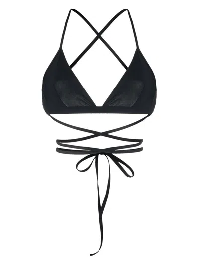 Isabel Marant Solange Triangle Bikini Top In Black